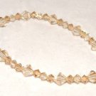 Wedding Valentine Xmas Gift Golden Crystal Bracelet made with SWAROVSKI ELEMENTS