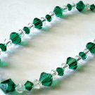Wedding Valentine Xmas Emerald Crystal Bracelet made with SWAROVSKI ELEMENTS
