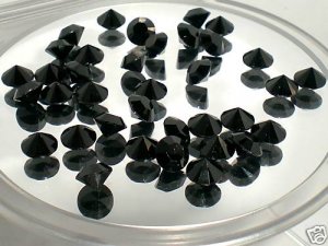 6.2mm Wedding Table Scatter Confetti Crystals Jet SWAROVSKI ELEMENTS