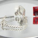 Crystal Tie Pin Tack Chain made with SWAROVSKI ELEMENTS