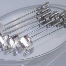 6x Wedding Groom Chess Clear Crystal Cravat Tie Pin made with SWAROVSKI ELEMENTS