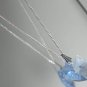 Sterling Silver Blue Crystal Heart Pendant Necklace made with SWAROVSKI ELEMENTS