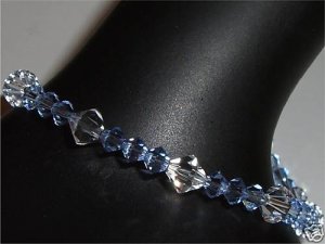 Something Blue Bridal Gift Crystal Bracelet made with SWAROVSKI ELEMENTS