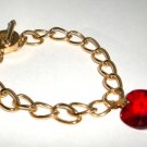 Wedding Valentine Xmas Siam Crystal Heart Bracelet made with SWAROVSKI ELEMENTS