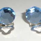 8.5mm Wedding Lt. Sapphire Crystal Clip-on Earrings made with SWAROVSKI ELEMENTS