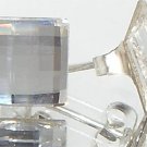 Wedding Bridal Chess Clear Crystal Stud Earring made with SWAROVSKI ELEMENTS