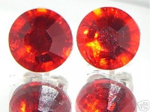 7mm Wedding Bridal Lt. Siam Crystal Stud Earrings made with SWAROVSKI ELEMENTS