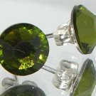 7mm Wedding Bridal Olivine Crystal Stud Earrings made with SWAROVSKI ELEMENTS