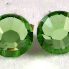 7mm Wedding Bridal Peridot Crystal Stud Earrings made with SWAROVSKI ELEMENTS