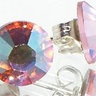 7mm Wedding Bridal Rose AB Crystal Stud Earrings made with SWAROVSKI ELEMENTS