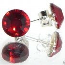 7mm Wedding Bridal Gift Siam Crystal Stud Earrings made with SWAROVSKI ELEMENTS