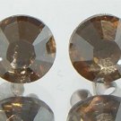 7mm Wedding Bridal Golden Crystal Stud Earrings made with SWAROVSKI ELEMENTS
