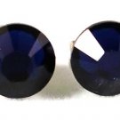 7mm Wedding Gift Dark Indigo Crystal Stud Earrings made with SWAROVSKI ELEMENTS