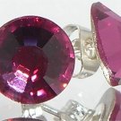 7mm Wedding Bridal Fuchsia Crystal Stud Earrings made with SWAROVSKI ELEMENTS