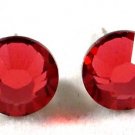 7mm Wedding Gift Indian Pink Crystal Stud Earrings made with SWAROVSKI ELEMENTS