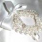 Pearl & Crystal Wedding Multistrand Bridal Bracelet made with SWAROVSKI ELEMENTS