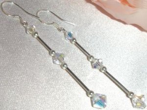 Crystal Earrings Sterling Silver made with SWAROVSKI ELEMENTS