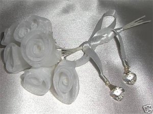 Bouquet Ribbon Heart Charm made with SWAROVSKI ELEMENTS