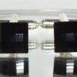 12mm Jet Chess Cufflinks made with SWAROVSKI ELEMENTS