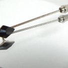 ROMBUS Jet Cravat Tie Pin made with SWAROVSKI ELEMENTS