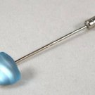 RARE! Wedding Swirl Crystal Aqua Cravat Tie Pin made with SWAROVSKI ELEMENTS