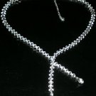 Wedding Bridal Favour Gift Crystals Tie Necklace made with SWAROVSKI ELEMENTS