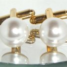 White Pearl Gift Cufflinks made with SWAROVSKI ELEMENTS