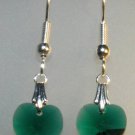 Wedding Bridal Gift Emerald Crystal Heart Earrings made with SWAROVSKI ELEMENTS
