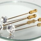 3x 8.5mm Cravat Tie Pins made with SWAROVSKI ELEMENTS