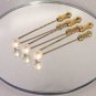 3 Tie Pins Ivory PEARL made with SWAROVSKI ELEMENTS