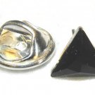 Wedding Party Groom Usher Jet Crystal Tack Tie Pin made with SWAROVSKI ELEMENTS