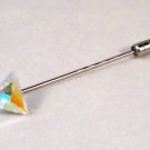 Wedding Party Groom Usher Crystal AB Cravat Tie Pin made with SWAROVSKI ELEMENTS
