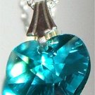 Wedding Heart Necklace Pendant Crystal Bridal Gift  made with SWAROVSKI ELEMENTS