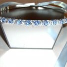 Bridal Headband Lt. Sapphire Crystal Tiara Prom made with SWAROVSKI ELEMENTS