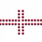 St George Cross England White Neck Handcrafted Tie made with SWAROVSKI ELEMENTS