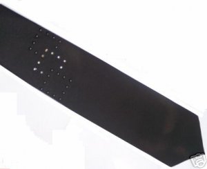 Wedding/Business Neck Tie Jet&Black Diamond Crystal made with SWAROVSKI ELEMENTS