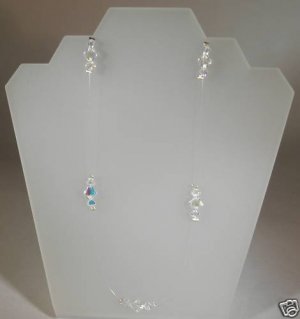 Wedding Bridal Favour Crystal  Illusion Necklace made with SWAROVSKI ELEMENTS