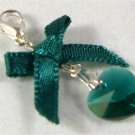 Something New Bridal Emerald Crystal Heart Charm made with SWAROVSKI ELEMENTS