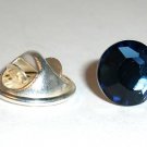 8.5mm Wedding Crystal Montana Lapel Tack Tie Pin made with SWAROVSKI ELEMENTS