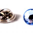 8.5mm Wedding Groom Crystal Aqua Lapel Tack Tie Pin made with SWAROVSKI ELEMENTS