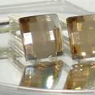 Wedding Chess Golden Crystal Groom Usher Cufflinks made with SWAROVSKI ELEMENTS
