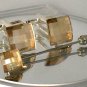 Wedding Golden Chess Crystal Cufflinks & Tie Pin  made with SWAROVSKI ELEMENTS