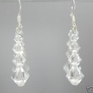 Sterling Silver 925 Valentine Xmas Crystal Earrings made with SWAROVSKI ELEMENTS
