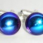 Wedding Groom Heliotrope Cabochon Crystal Cufflinks made with SWAROVSKI ELEMENTS