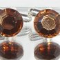 RARE! Wedding Party Gift Brown Crystal Cufflinks made with SWAROVSKI ELEMENTS