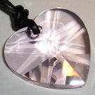 Wedding Gift 28mm Crystal Heart Pendant  Necklace made with SWAROVSKI ELEMENTS