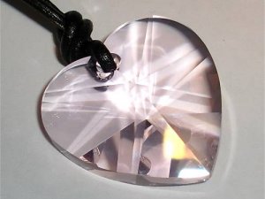Wedding Gift 28mm Crystal Heart Pendant  Necklace made with SWAROVSKI ELEMENTS