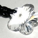 Wedding Necklace on Cord Crystal Flower Pendant made with SWAROVSKI ELEMENTS