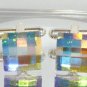 Wedding Chess Clear AB Crystal Groom Cufflinks made with SWAROVSKI ELEMENTS