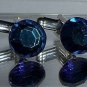 Wedding Blue Crystal Groom Usher Gift Cufflinks made with SWAROVSKI ELEMENTS